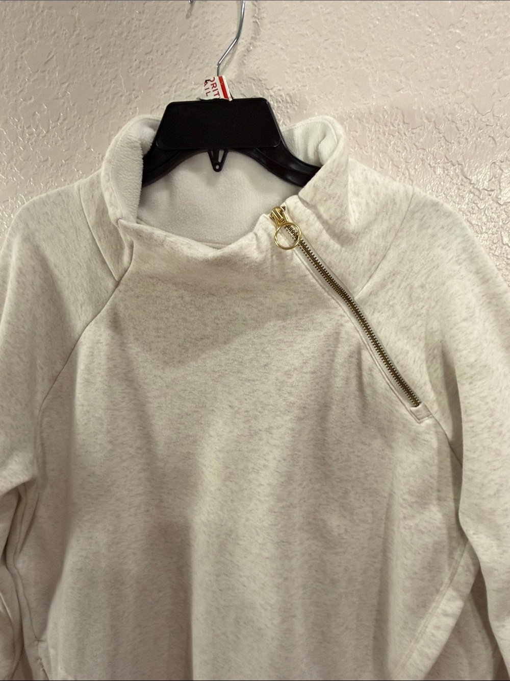 ATHLETA,Size XL,Cozy Off-White Quarter Zip Pullover - Picture 8 of 15